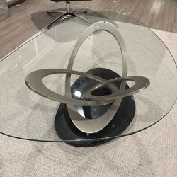 Glass/Metal/ Granite Base Coffee Table