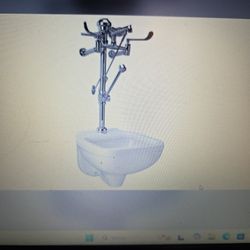 Turn Manual Wall Mounted Sink System With Clinical Service Sinkbwith Bedpan Washer