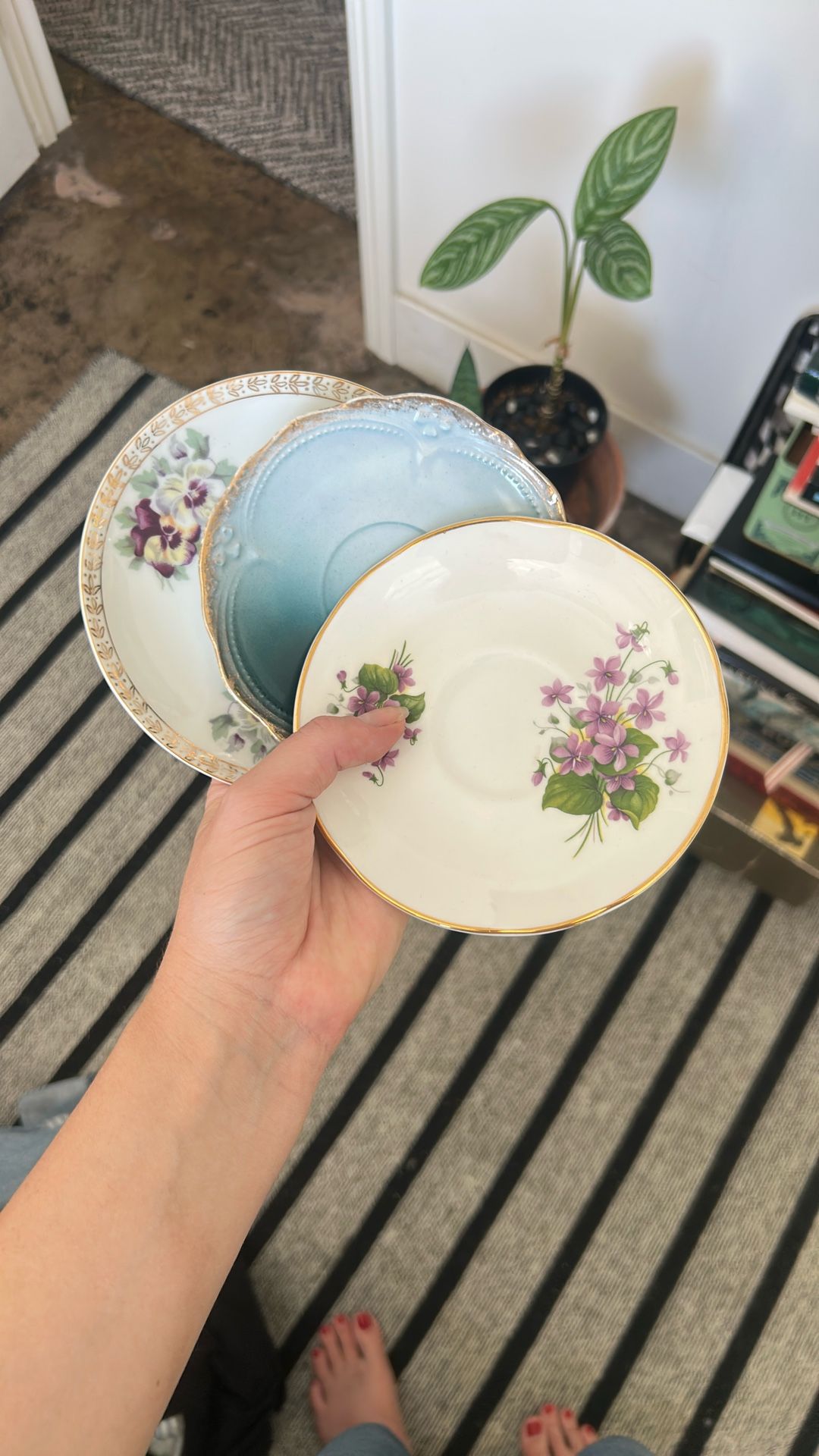 Vintage Saucer Tea Cup Plates