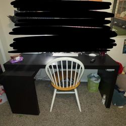 Black IKEA Desk