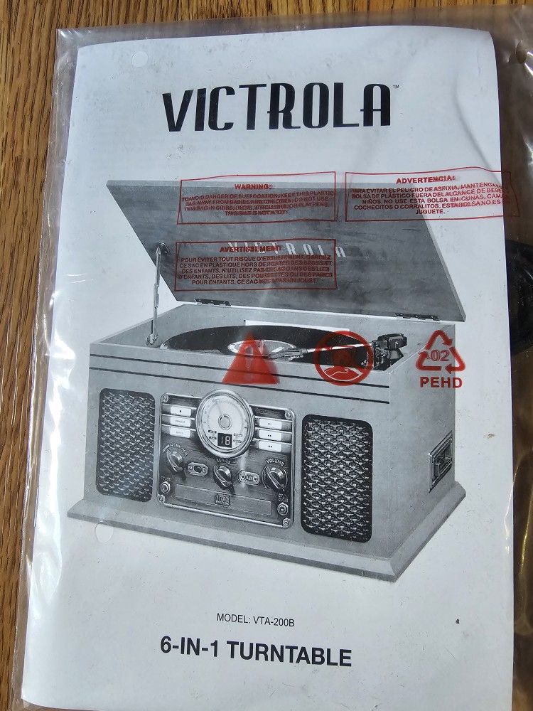VICTROLA, VTA 200B, 6 IN 1 TURNTABLE