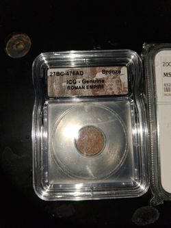 3 ancient Roman coins, 1 Greek coin graded $200