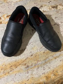 Sketchers slip resistance black shoes