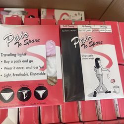 Brand New Woman disposable Underwear. Size medium Only
