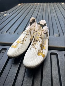 White Under Armour cleats size 13