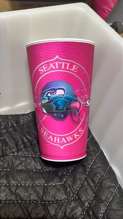 Seattle Seahawks Pink Plastic Cup