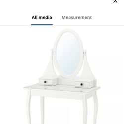 IKEA White Vanity Desk