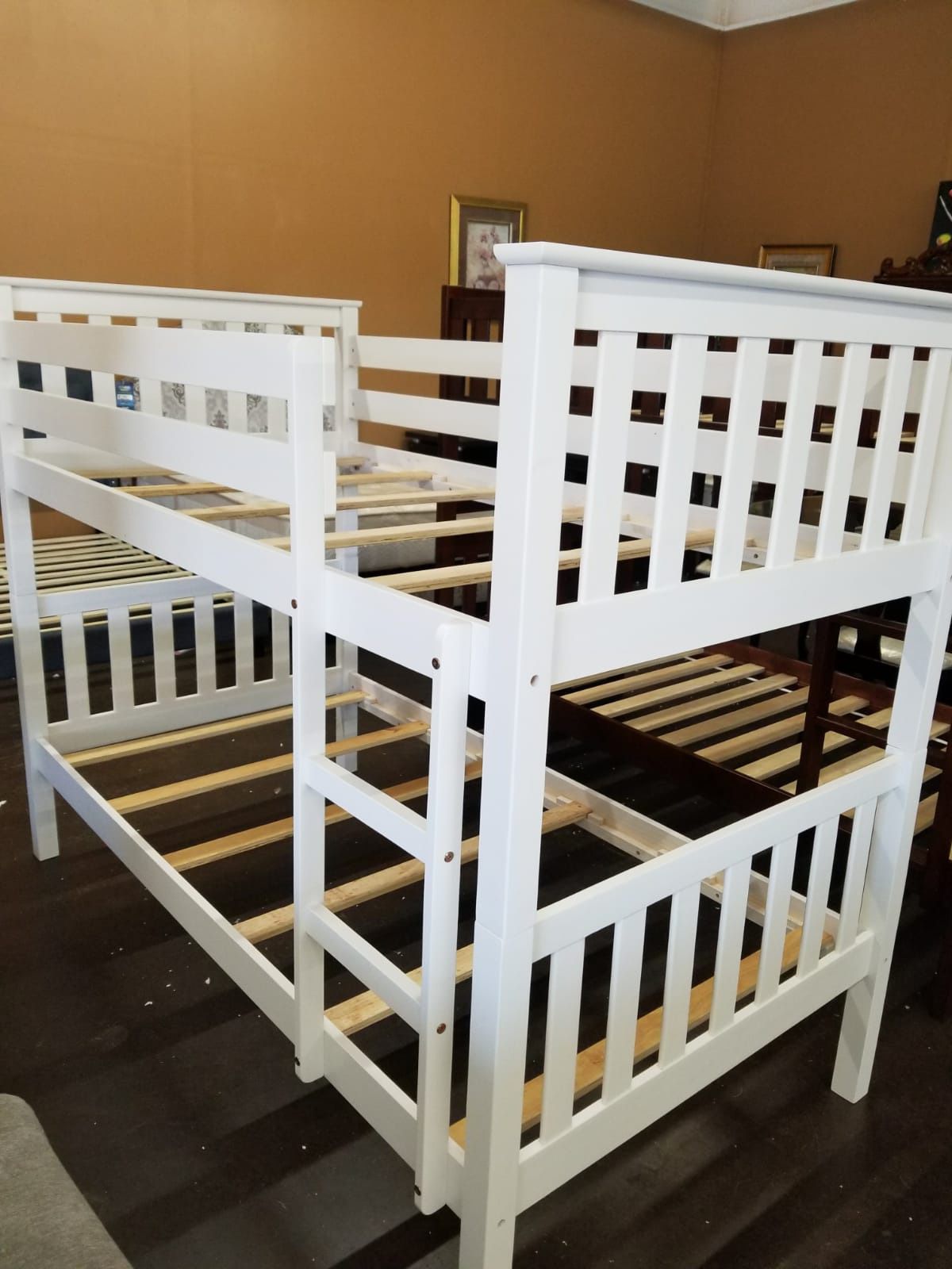 Solid wood twin size bunk bed