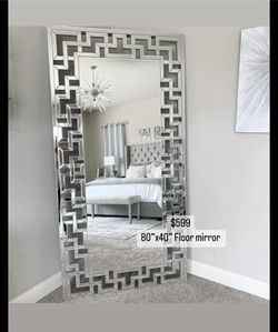 Extra Large Mirror Greek Design Wall Mirror 80x40