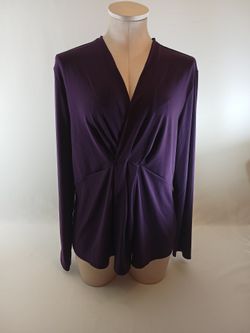 NWT Brooks Brothers Purple Blouse Size XL