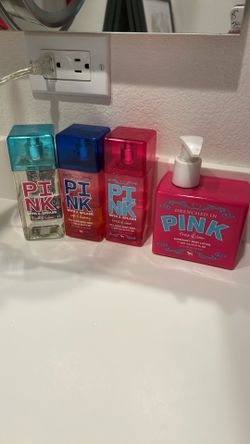 PINK body sprays and lotion