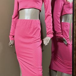 Women’s Pink 2 Pieces Set 