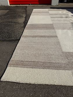 Surya Ottawa OTW-2303 Area Rug 9'x12' - Modern Geometric Wool Blend (Excellent Condition)