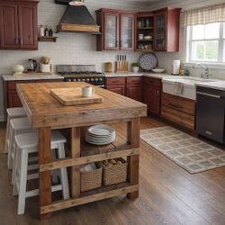 Custom Designed Kitchen Islands And Tables.