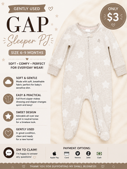 Gap Footed Sleeper PJ Size 6-9 months