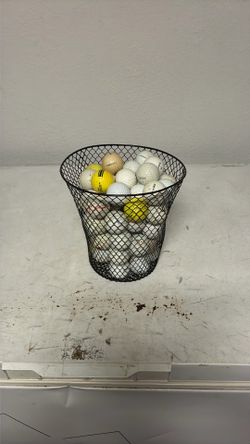 Basket of 71 golf balls