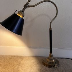 Vintage-Style Brass Desk Lamp