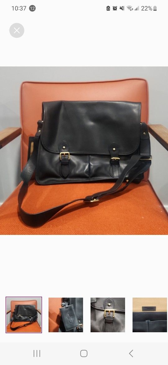 Polo Ralph Lauren Leather Briefcase/laptop Bag