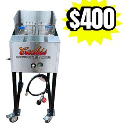 Deep Fryer | Includes 2 Baskets & Hose With Regulator