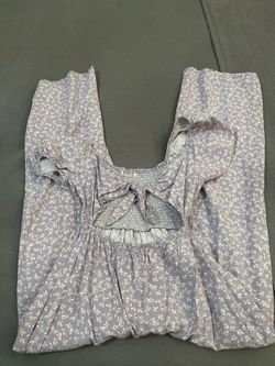Lilac flower jumpsuit