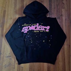 Black Sp5der Hoodie P*nk