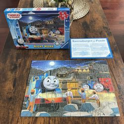 Thomas the Train Glow in the Dark Puzzle COMPLETE 60pcs Just $7 xox