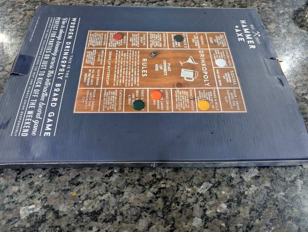 Free Drinkopoly Board Game- Hammer And Axe
