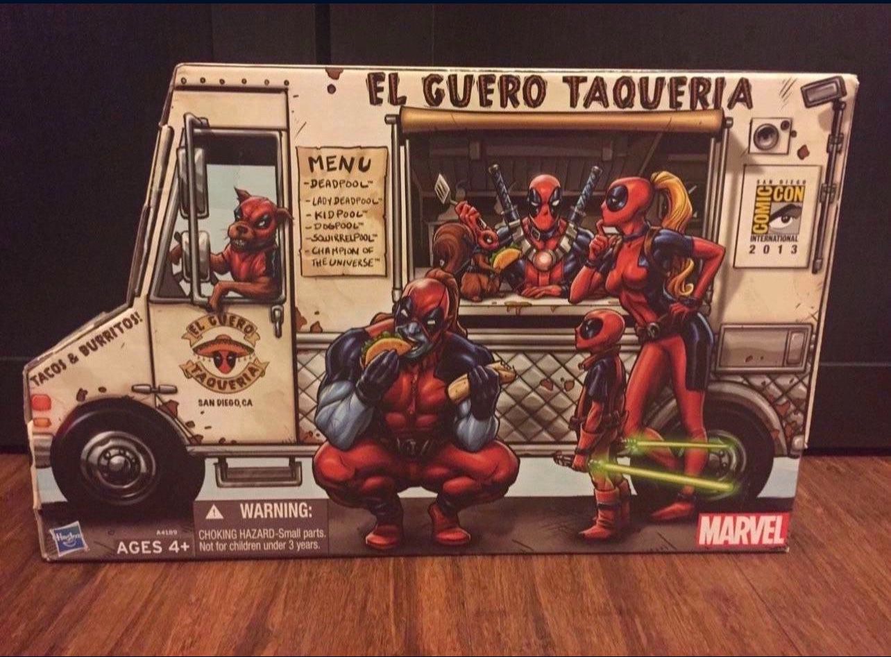 SDCC 2013 Marvel Universe Deadpool Corps Taco Truck 3.75" Figure Box Set