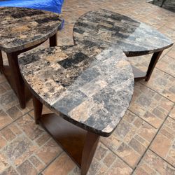 Coffee Table & 2 End Tables