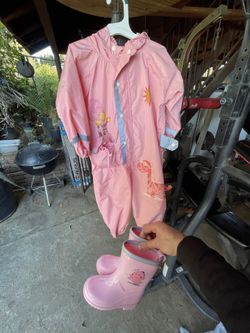 Used Rain Suit + Rain Boots