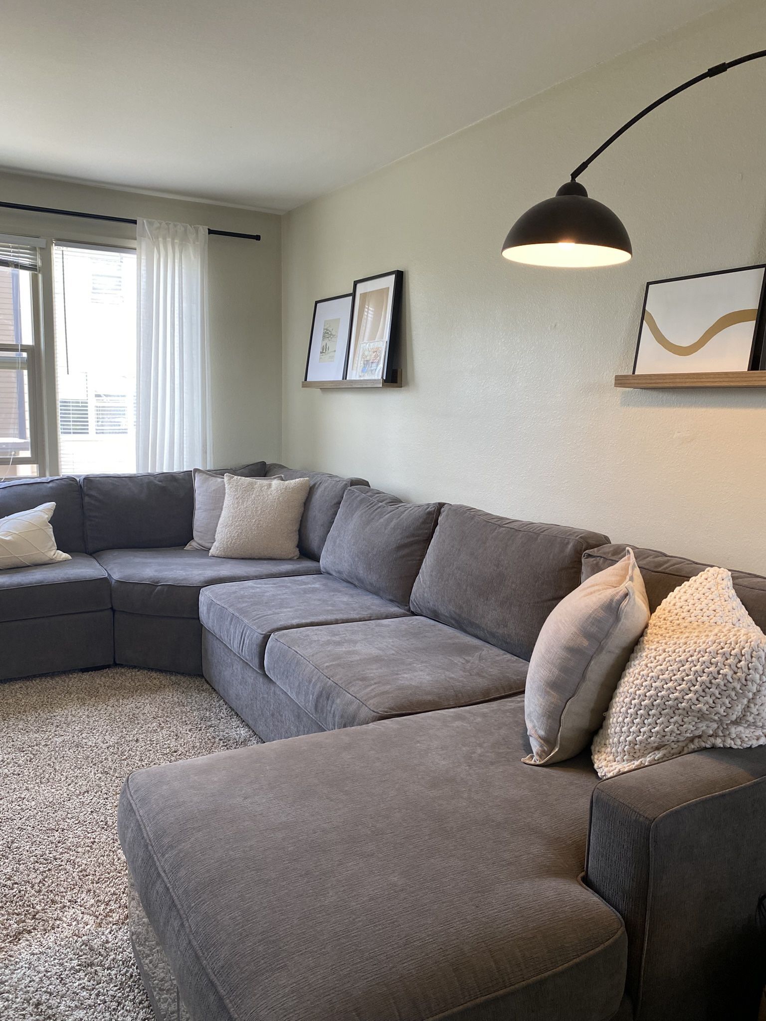 5-Piece Sectional Sofa With Chaise Lounge
