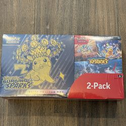 Costco Pokemon Surging Sparks 2 Pack Trainer Box And Booster Bundle