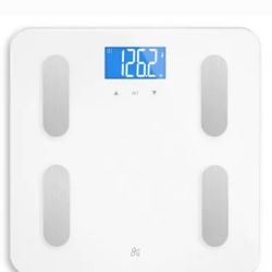 Balance Body Composition Glass/Plastic Personal Scale White