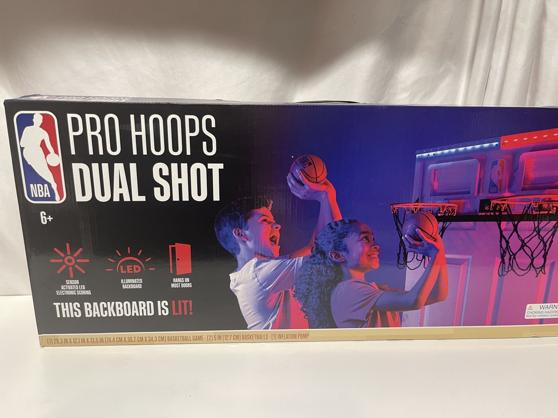 NBA Dual Shot Pro Hoops New With Light Up Backboard