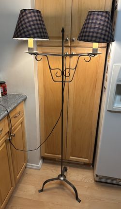 Double Shade Adjustable Floor Lamp