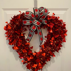 Valentine’s Red Heart Wreath ♥️