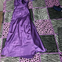 Purple Prom Dress Size XS In Youth 