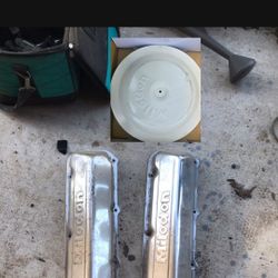 Bbf 460 Milodon Chrome Valve Covers White Air Cleaner