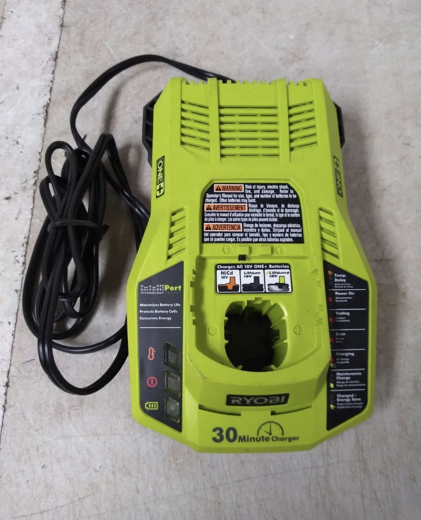 RYOBI P117 ONE+ 30 Minute INTELLIPORT Fast Battery Charger