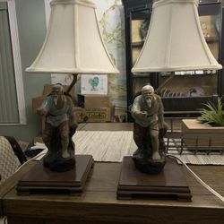 Pair Of Oriental Lamps 