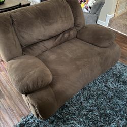 Ashley Furniture Signature Design - Toletta Manual Recliner Sofa - Dual Sided - Pull Tab Reclining - Chocolate X3