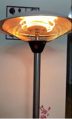 Sundate Electric Patio Heater, Free-Standing Indoor/Outdoor Heater,  Adjustable Height and Silent Heating, PHH-1500BS for Sale in Bessemer, AL -  OfferUp