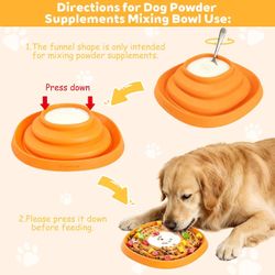 Silicone Dog Lick Mat, Convertible Slow Feeder for Fast Eating Dogs | convertible funnel design, DIY wet treat mixing, foldable travel bowl, BPA-free,