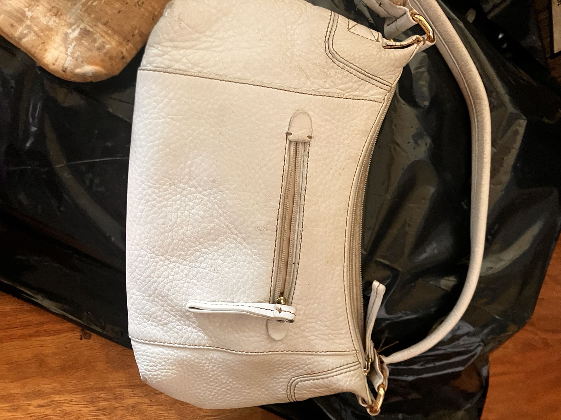 White Fossil Purse
