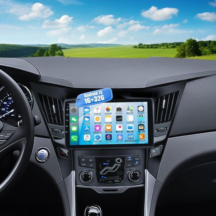 Radio,9" Android 13 Car Stereo GPS/WiFi/DSP Bluetooth USB SWC Android & iOS Mirror