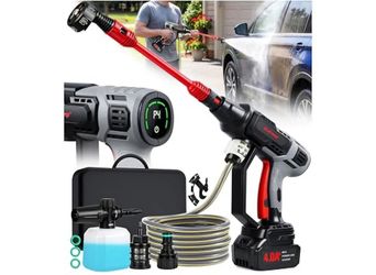 KimPump Cordless Car Washer with 6-in-1 Nozzle with Copper Brushless Motor