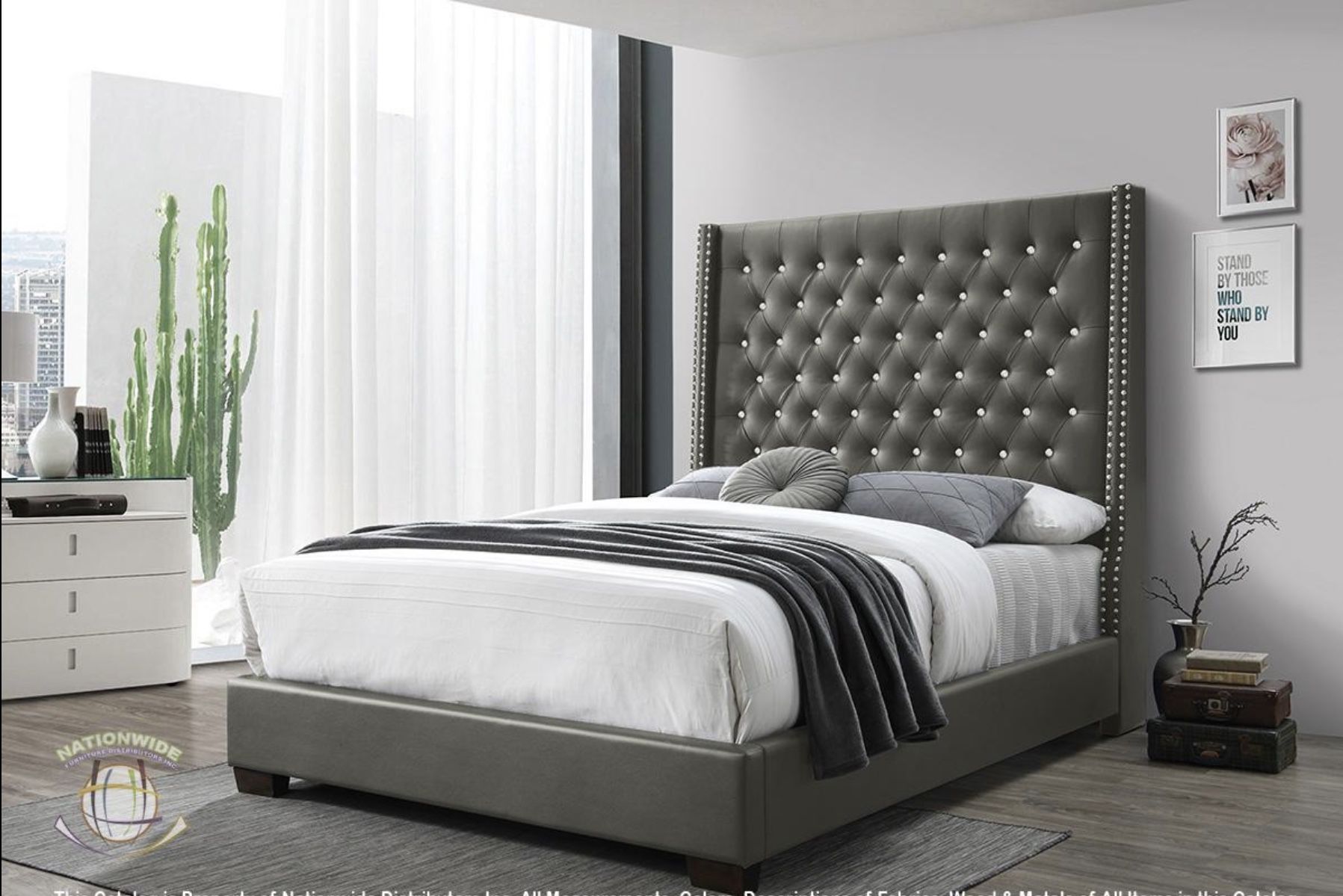 BRAND NEW King Size Luxury High back Bed Frame. 