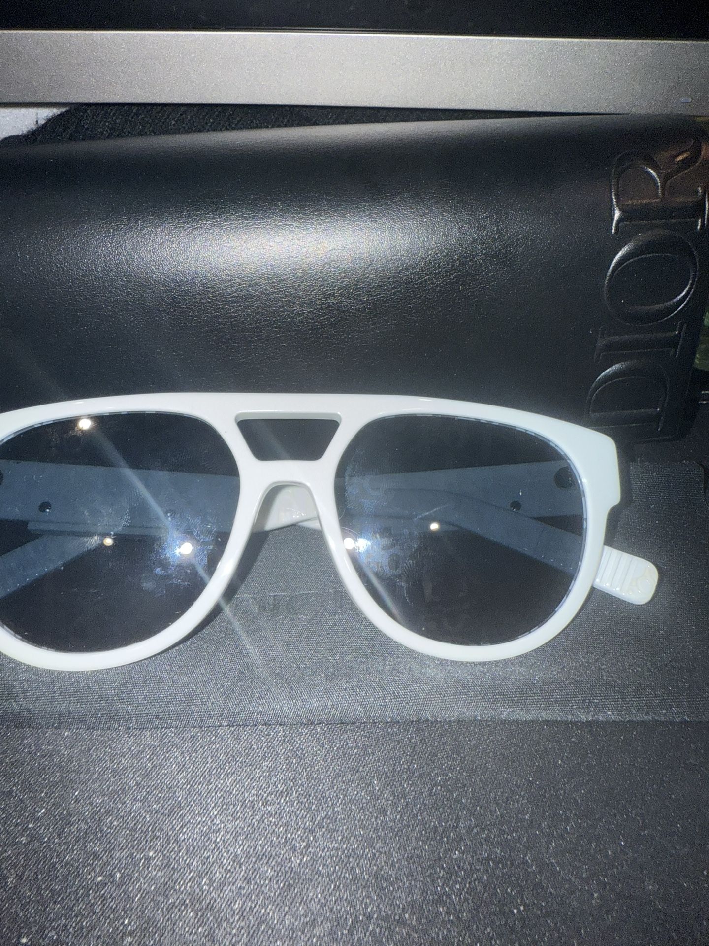 White Dior Sunglasses