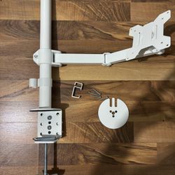 Single Monitor Arm Mount (White)