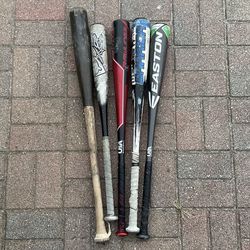 5 bats, the one on the far right was from a mets game !!!